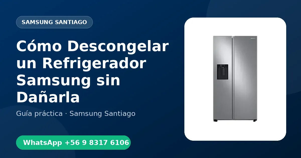 Cómo Descongelar un Refrigerador Samsung sin Dañarla