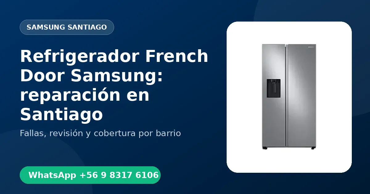 Refrigerador French Door Samsung: reparación en Santiago