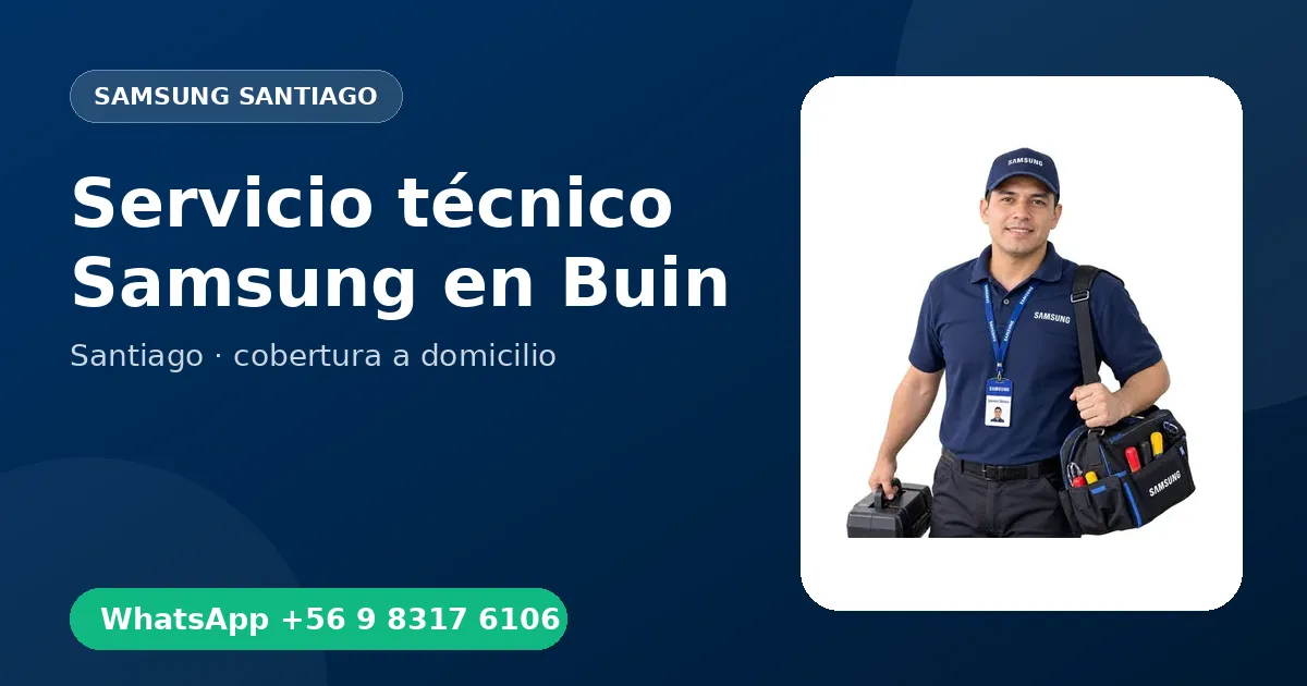 Técnico a domicilio Samsung en Buin